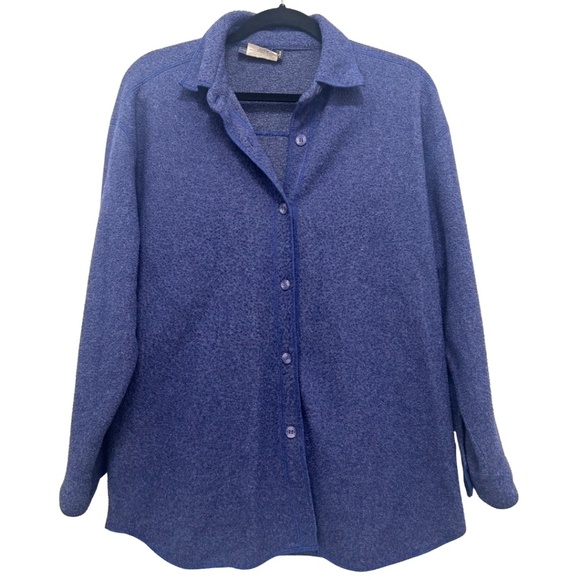 Vintage Daniel Hechter Cozy Purple Button Down - Picture 1 of 2